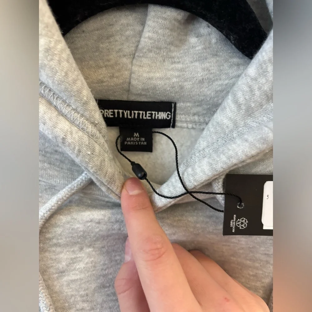 PLT Ash gray cropped sweatshirt - Picture 4 of 4